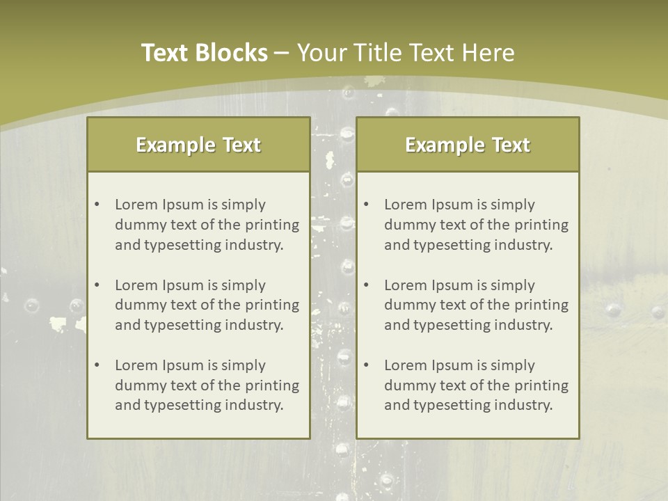 Screws Flight Oxidation PowerPoint Template