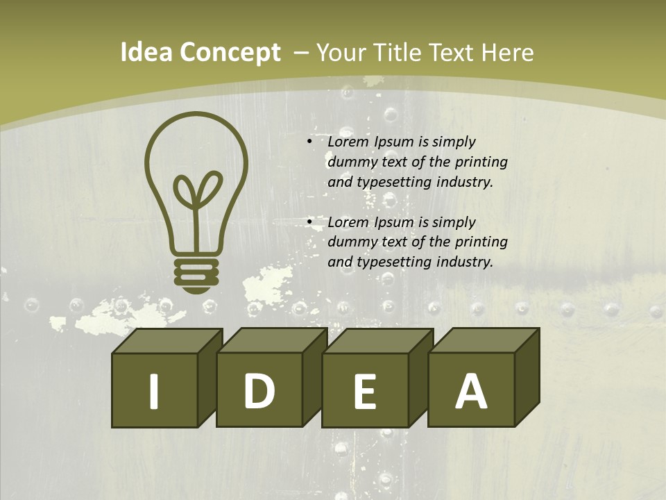 Screws Flight Oxidation PowerPoint Template