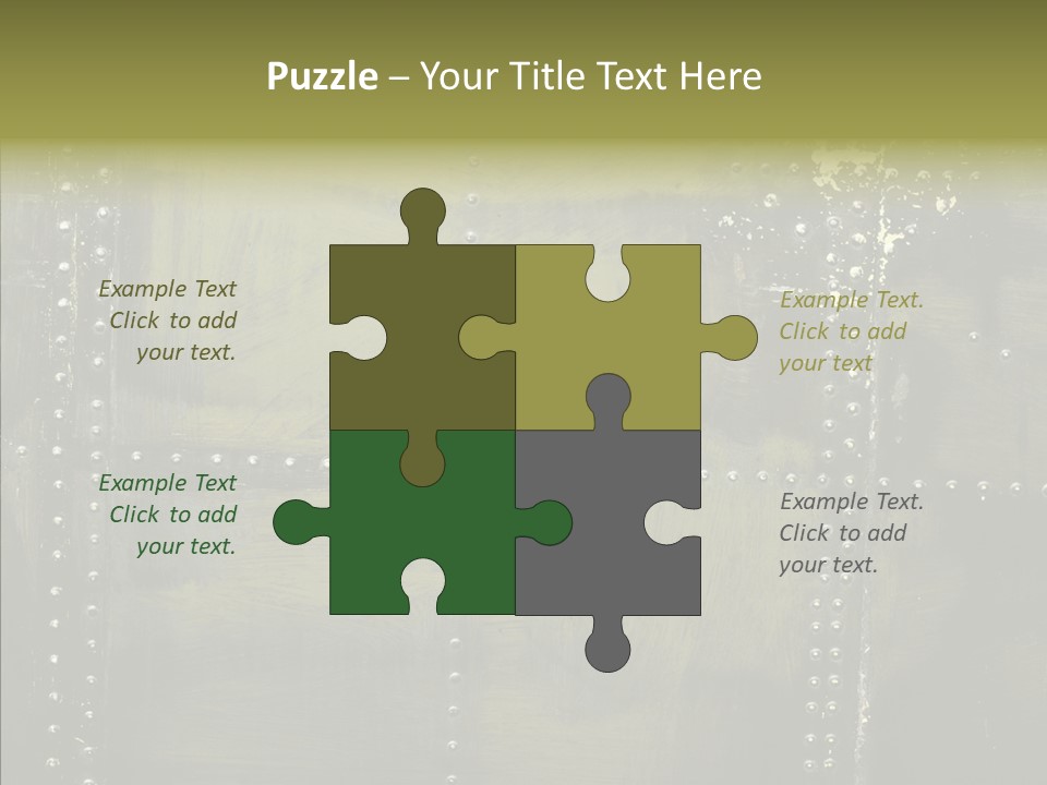 Plate Gray Plane PowerPoint Template