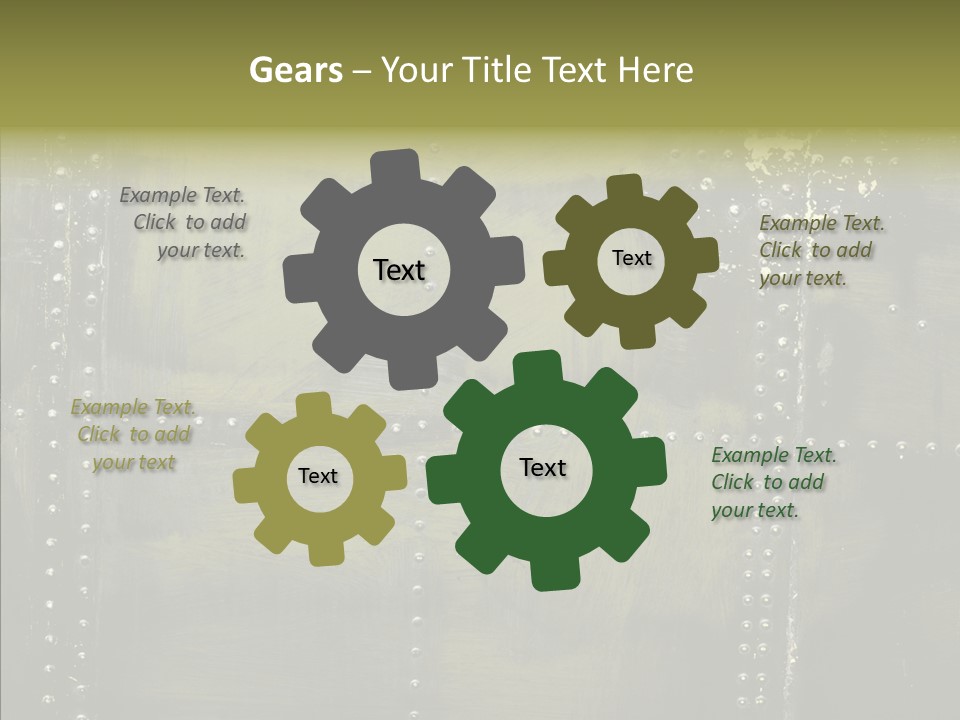 Plate Gray Plane PowerPoint Template