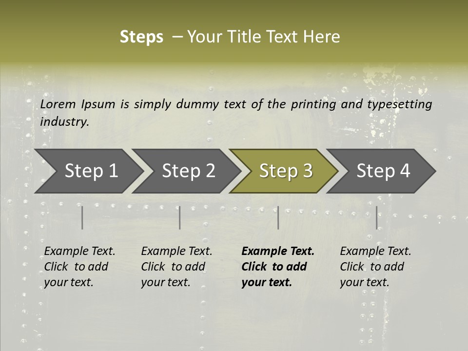 Plate Gray Plane PowerPoint Template