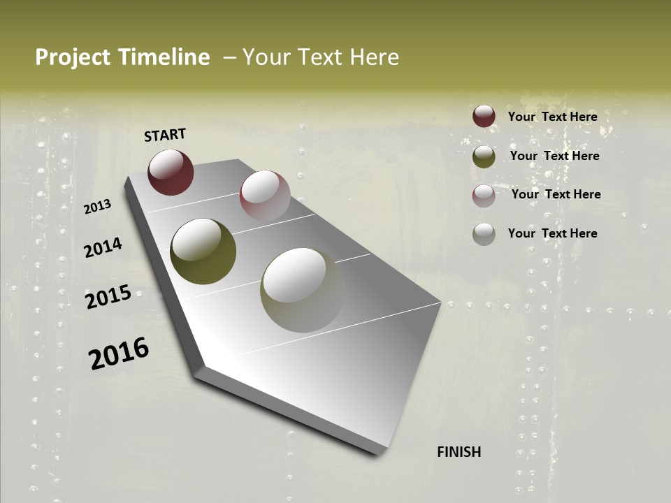 Plate Gray Plane PowerPoint Template