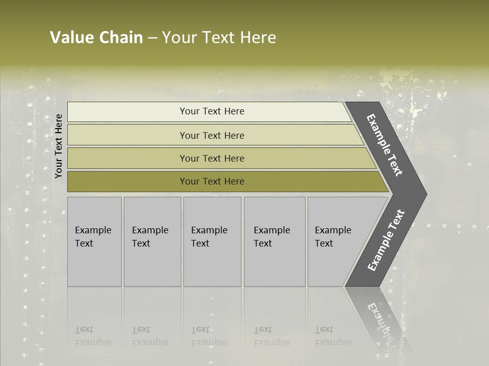 Plate Gray Plane PowerPoint Template