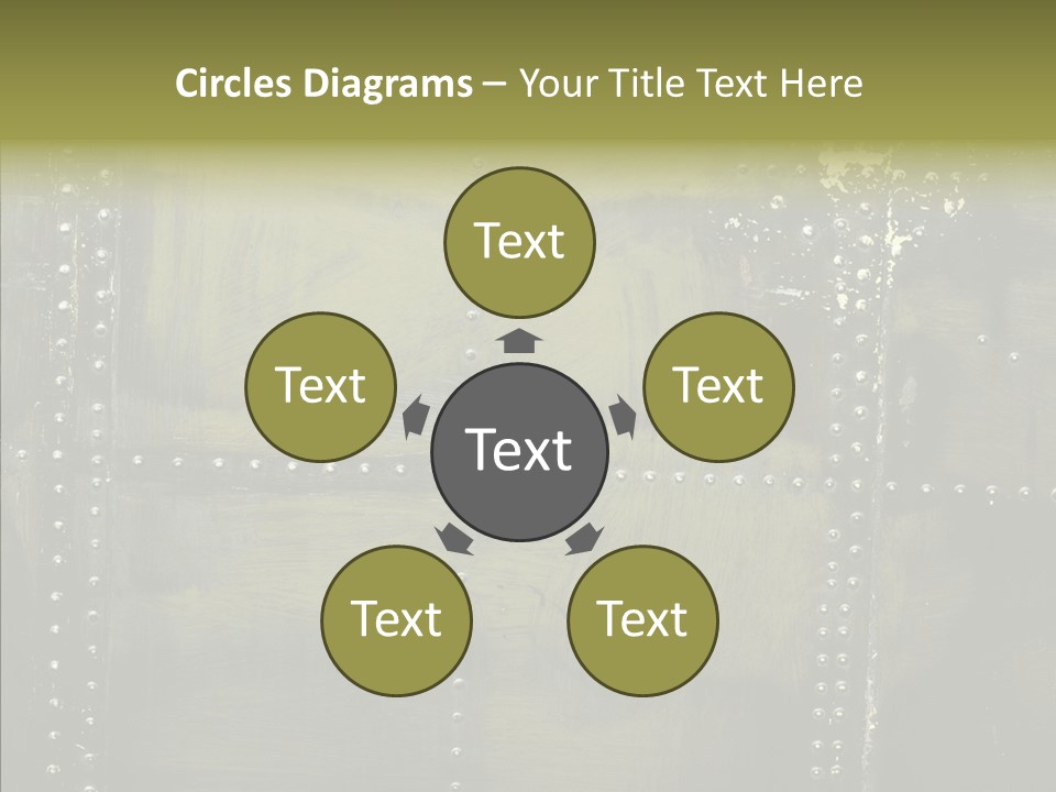 Plate Gray Plane PowerPoint Template