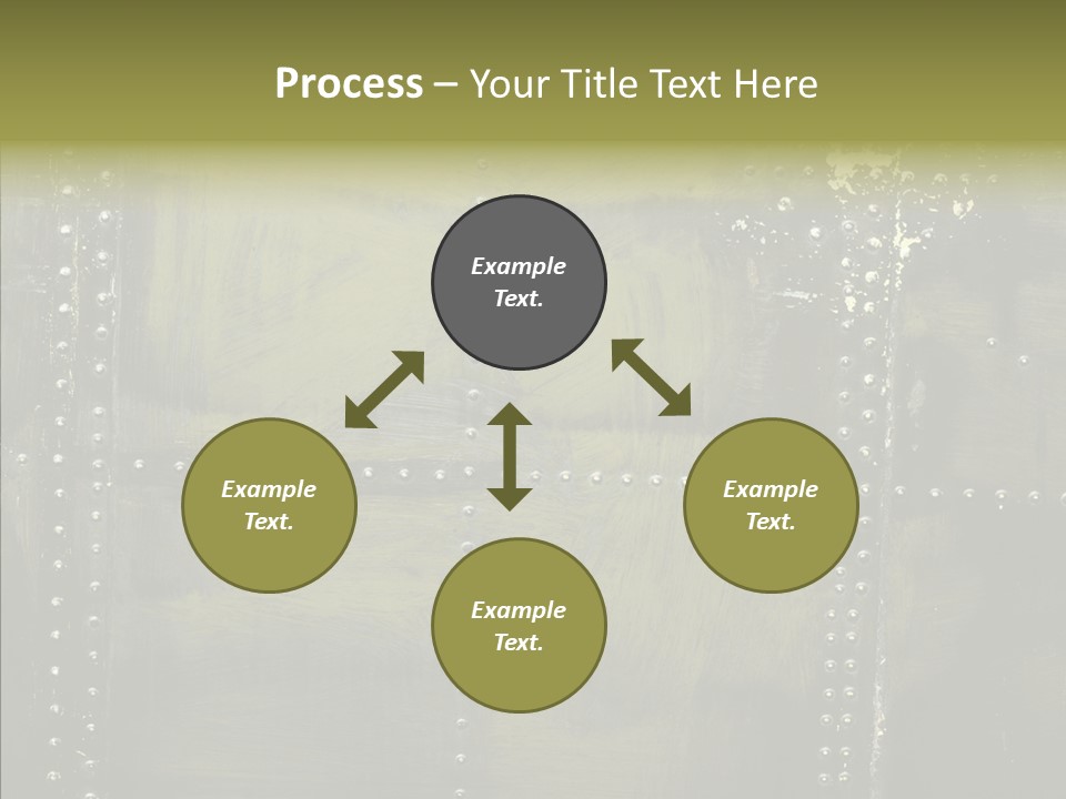 Plate Gray Plane PowerPoint Template