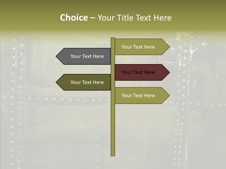 Plate Gray Plane PowerPoint Template