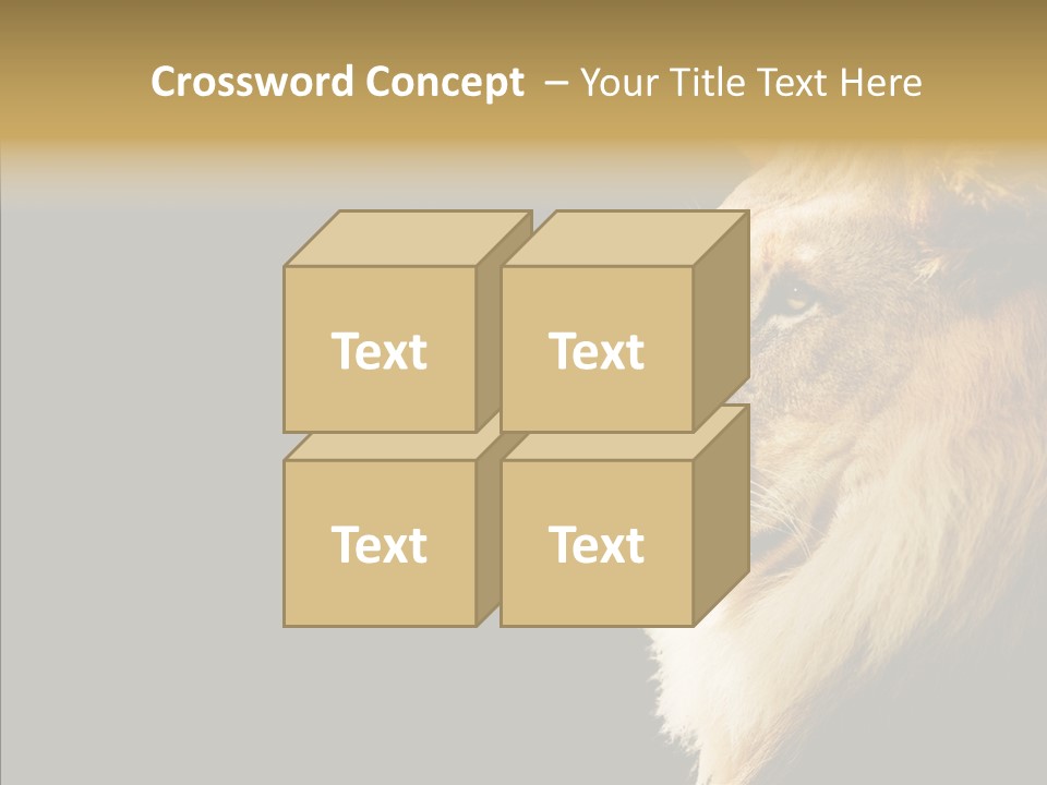 Brown Head Catch Pa PowerPoint Template