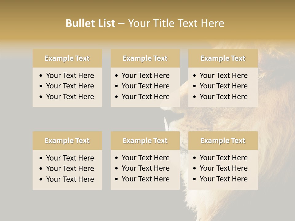 Brown Head Catch Pa PowerPoint Template