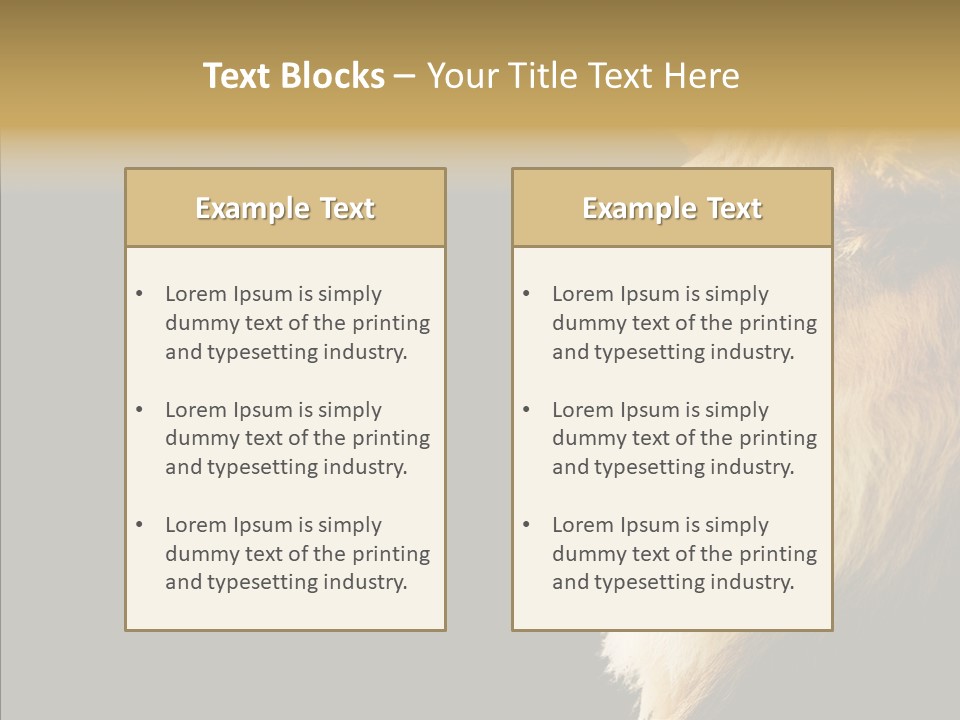 Brown Head Catch Pa PowerPoint Template