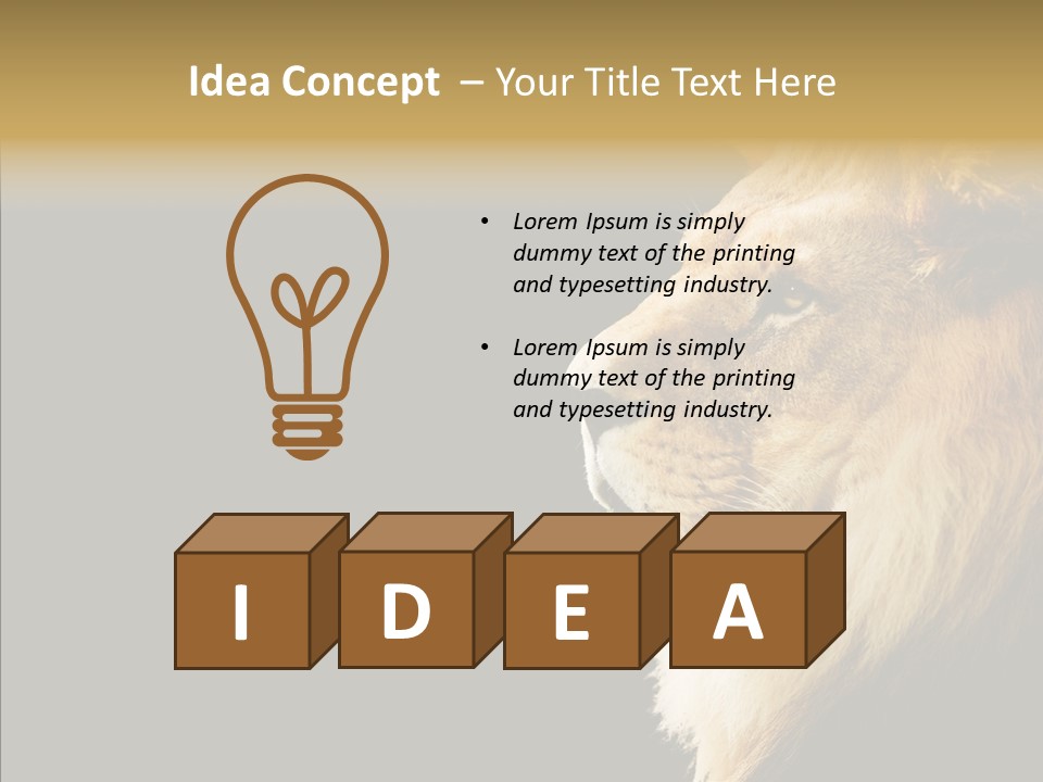 Brown Head Catch Pa PowerPoint Template