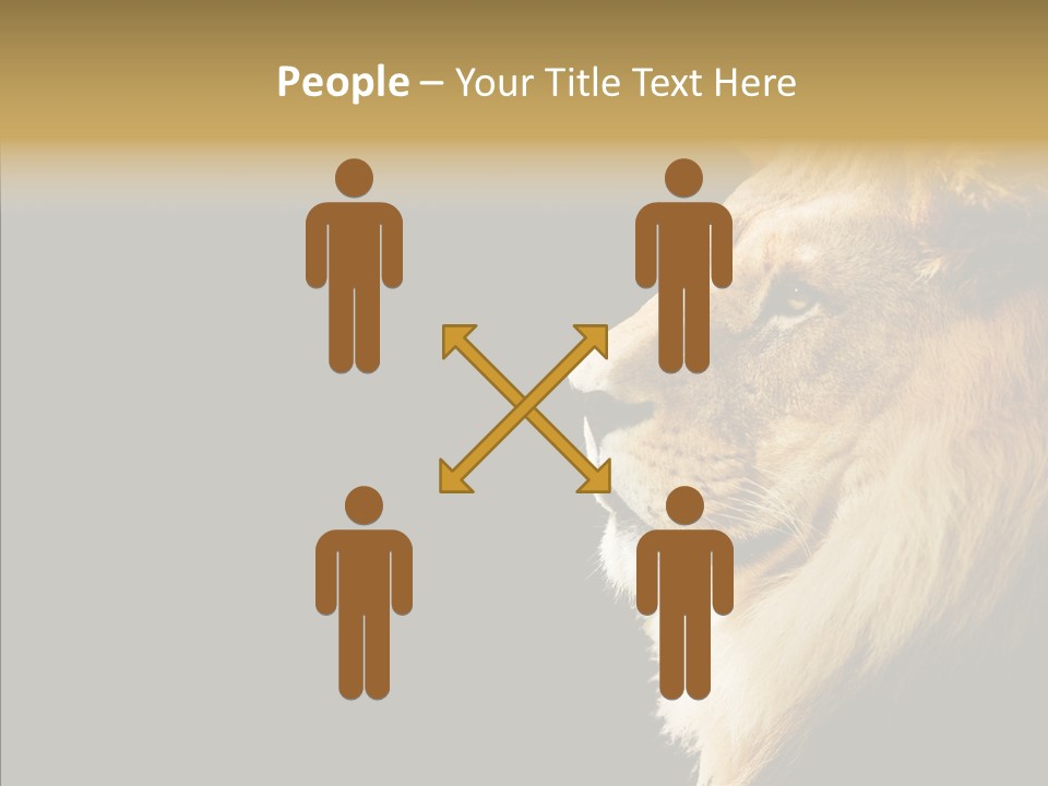 Brown Head Catch Pa PowerPoint Template