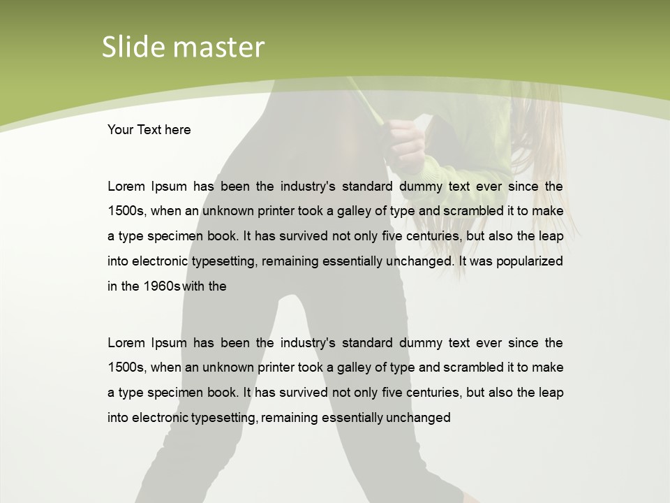 Action Gymnastic Sport PowerPoint Template