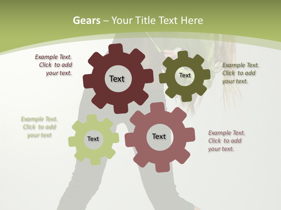 Action Gymnastic Sport PowerPoint Template