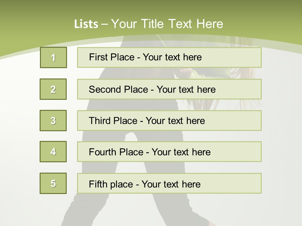 Action Gymnastic Sport PowerPoint Template