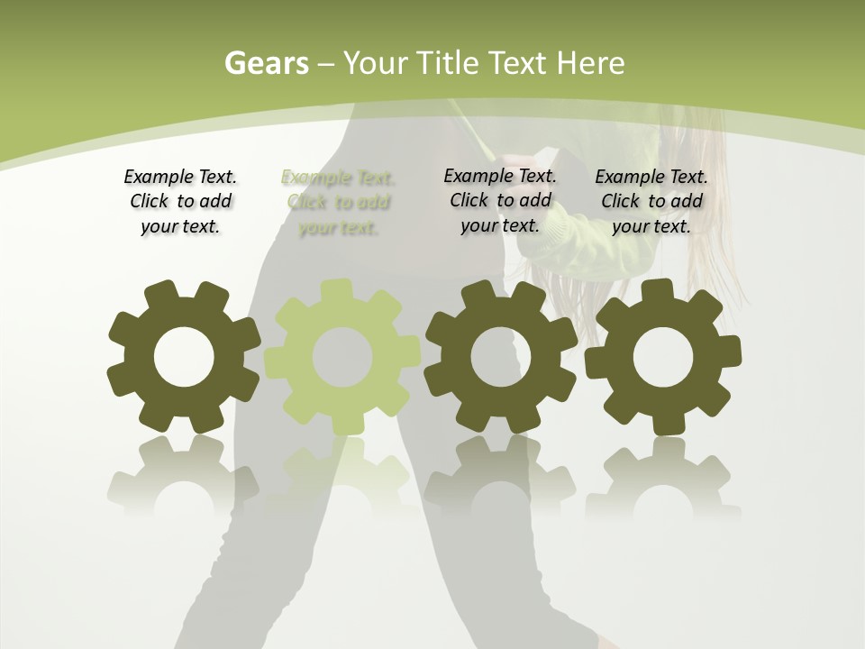 Action Gymnastic Sport PowerPoint Template