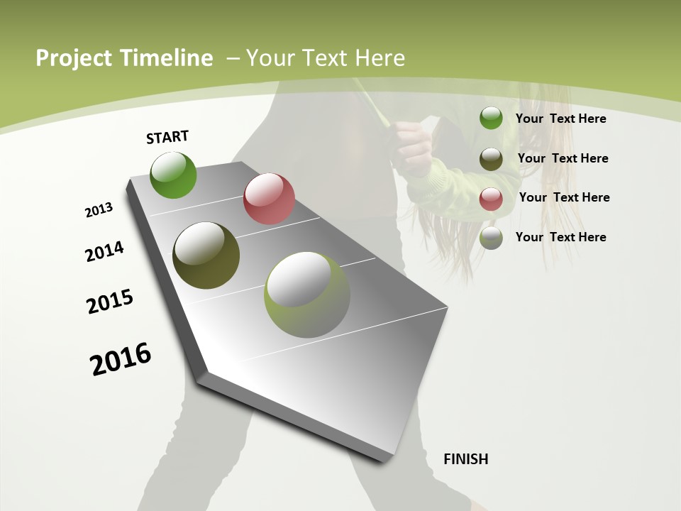 Action Gymnastic Sport PowerPoint Template