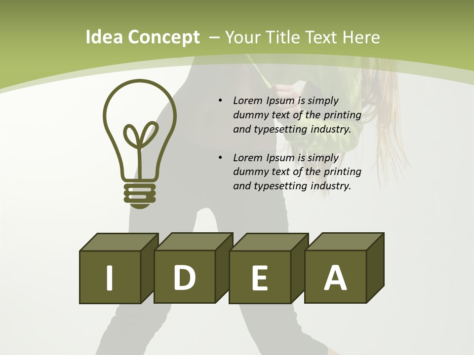 Action Gymnastic Sport PowerPoint Template