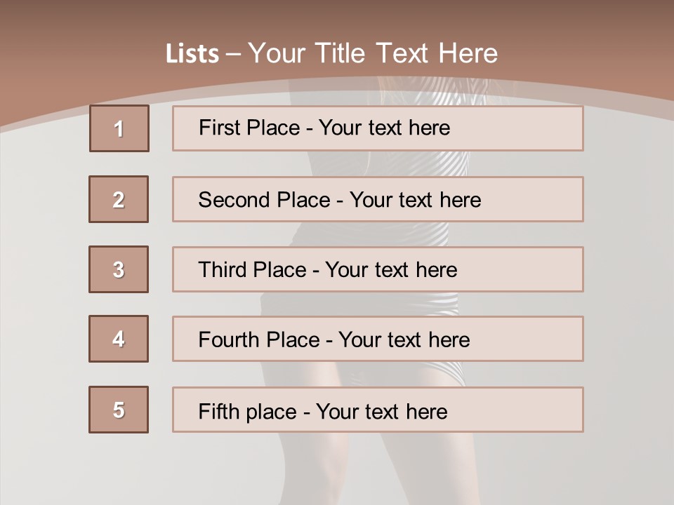 Aerobics Movement Stunt PowerPoint Template