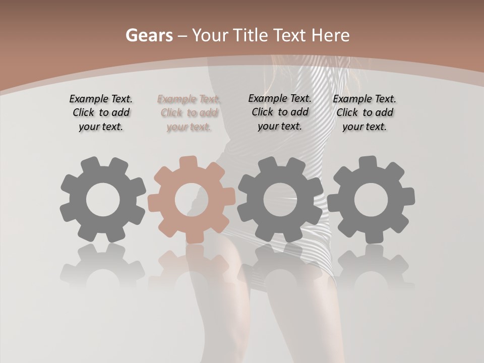 Aerobics Movement Stunt PowerPoint Template