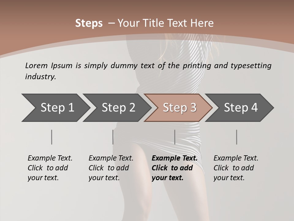 Aerobics Movement Stunt PowerPoint Template