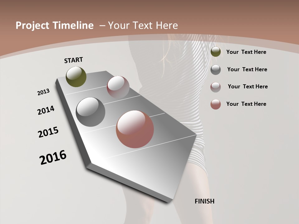 Aerobics Movement Stunt PowerPoint Template