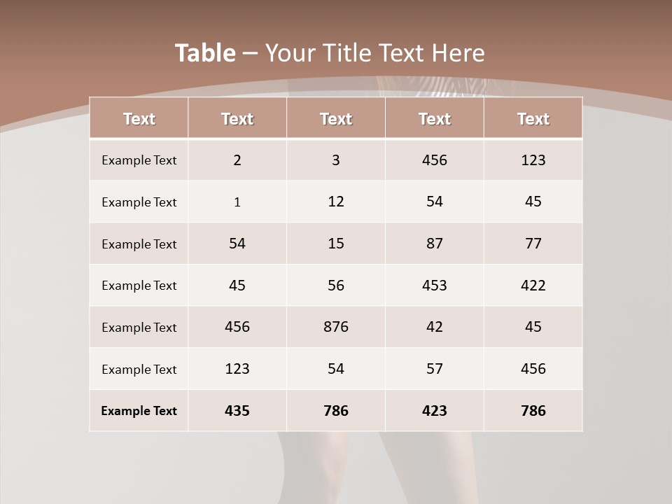 Aerobics Movement Stunt PowerPoint Template