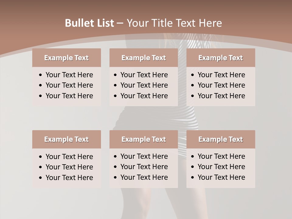 Aerobics Movement Stunt PowerPoint Template