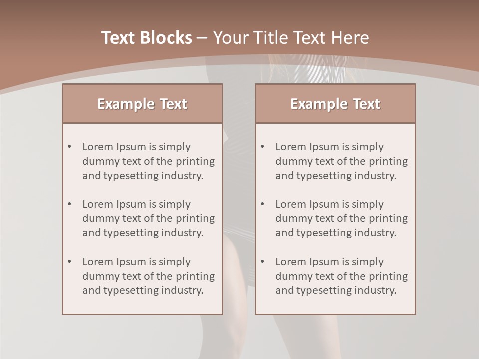 Aerobics Movement Stunt PowerPoint Template
