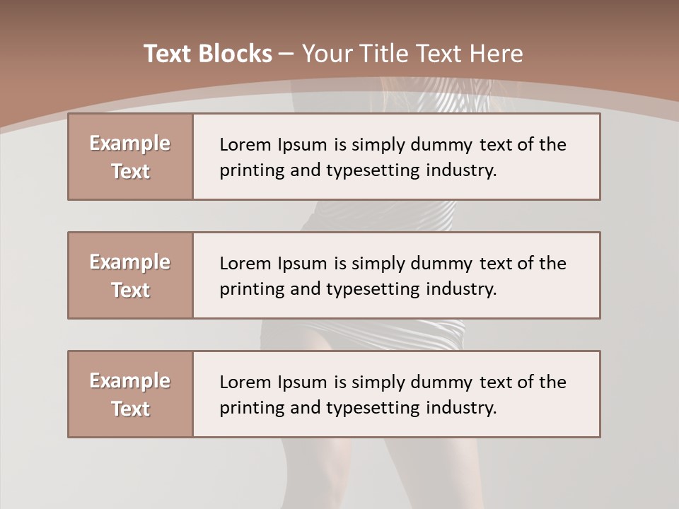 Aerobics Movement Stunt PowerPoint Template
