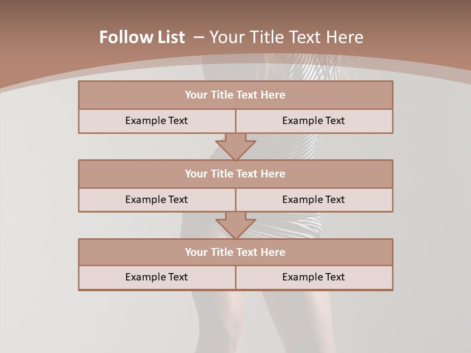 Aerobics Movement Stunt PowerPoint Template