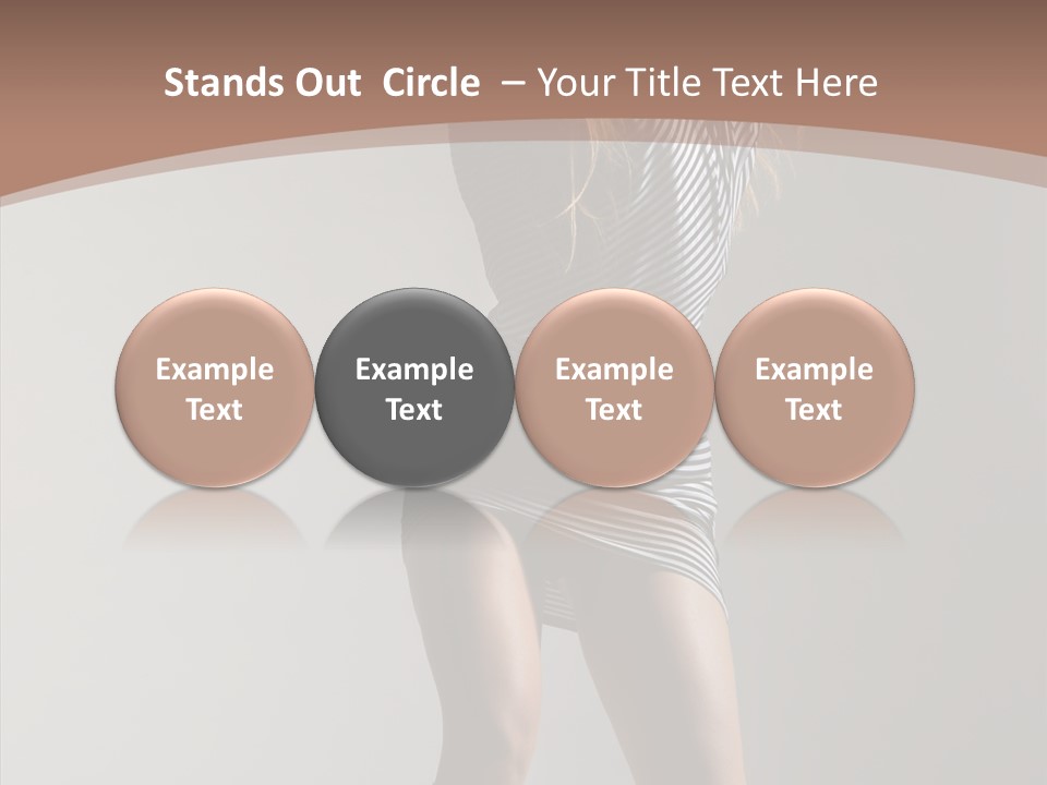 Aerobics Movement Stunt PowerPoint Template