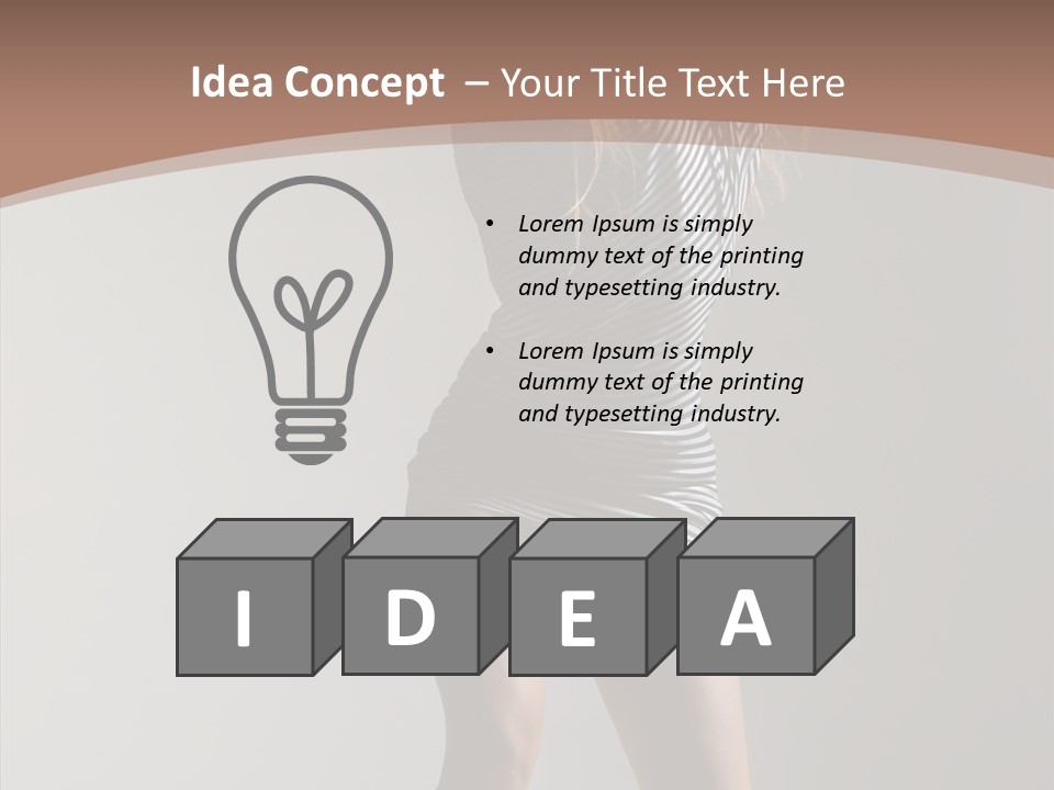 Aerobics Movement Stunt PowerPoint Template