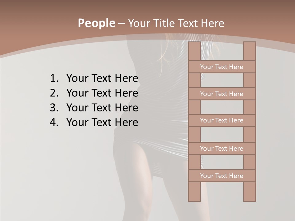 Aerobics Movement Stunt PowerPoint Template