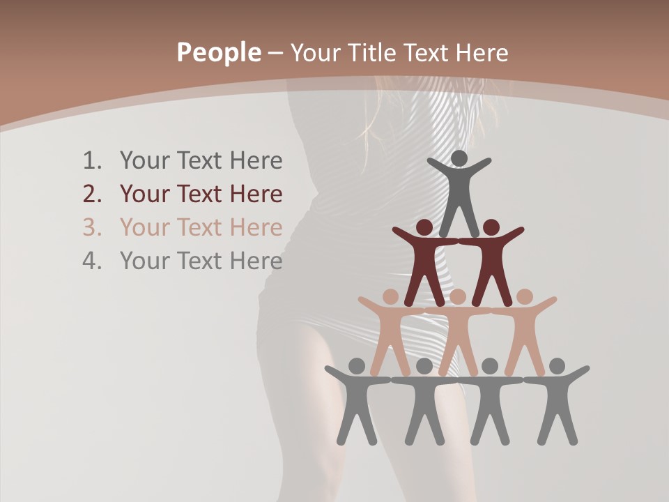 Aerobics Movement Stunt PowerPoint Template