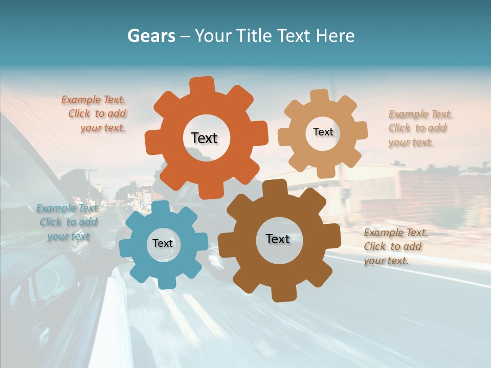 Transportation Cloud Nature PowerPoint Template