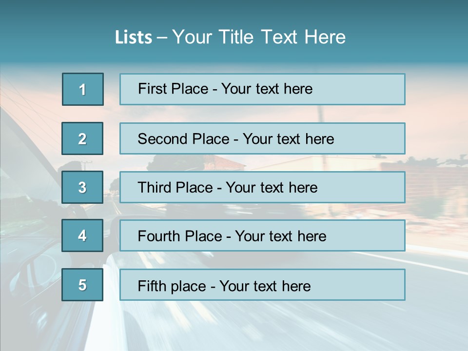 Transportation Cloud Nature PowerPoint Template