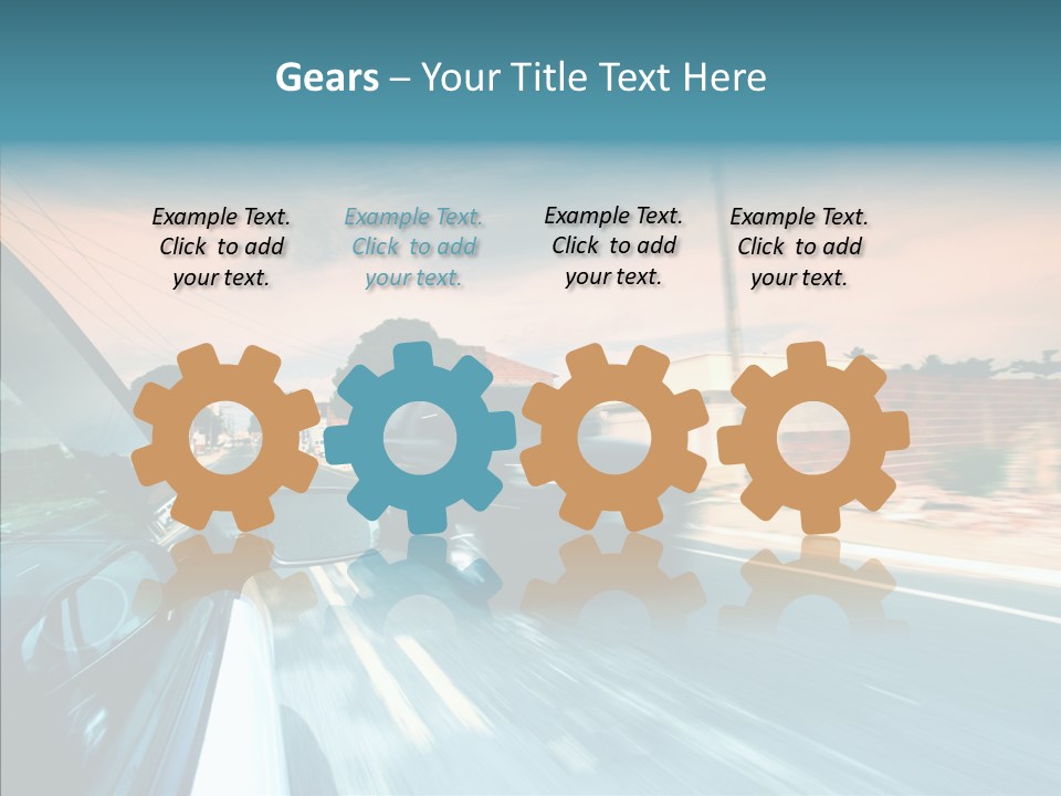 Transportation Cloud Nature PowerPoint Template