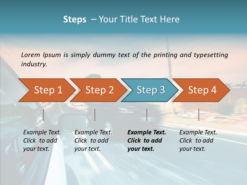 Transportation Cloud Nature PowerPoint Template