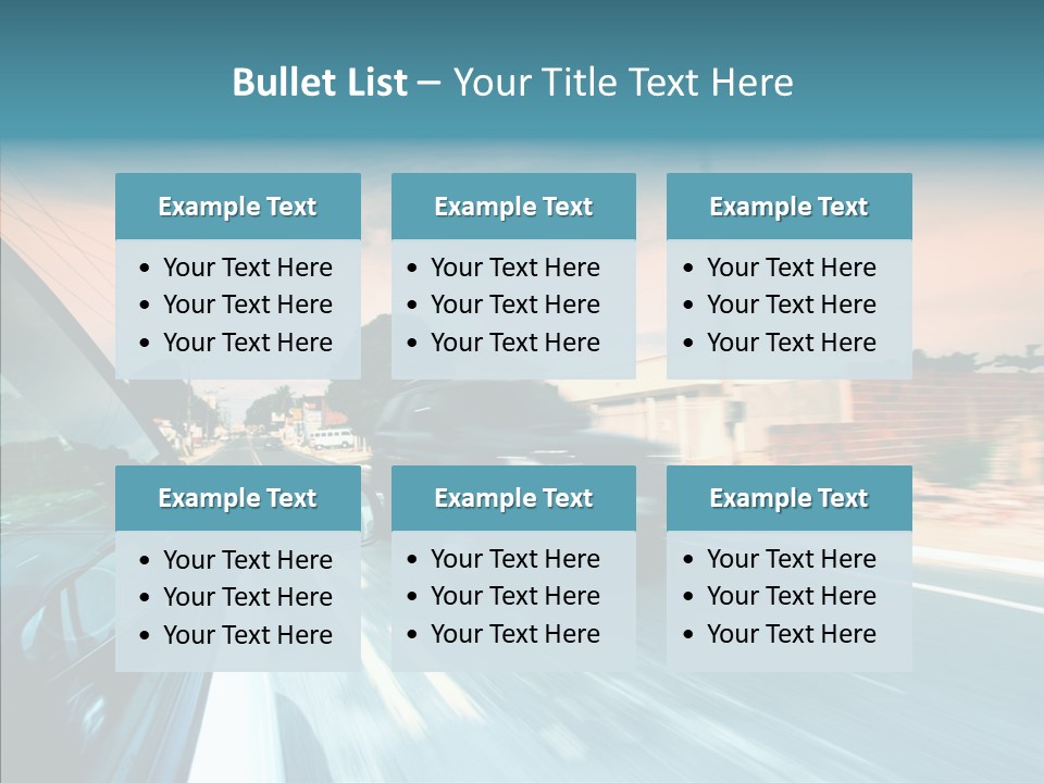 Transportation Cloud Nature PowerPoint Template