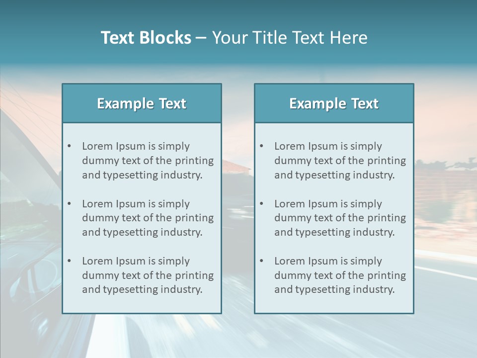 Transportation Cloud Nature PowerPoint Template