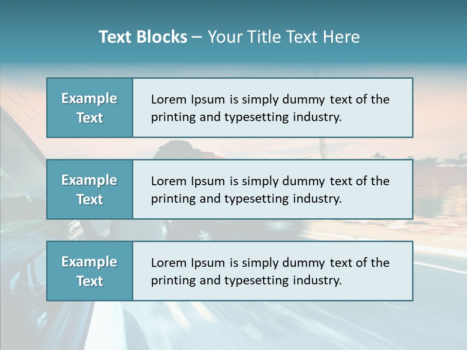 Transportation Cloud Nature PowerPoint Template