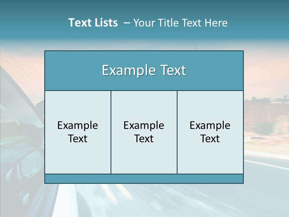 Transportation Cloud Nature PowerPoint Template