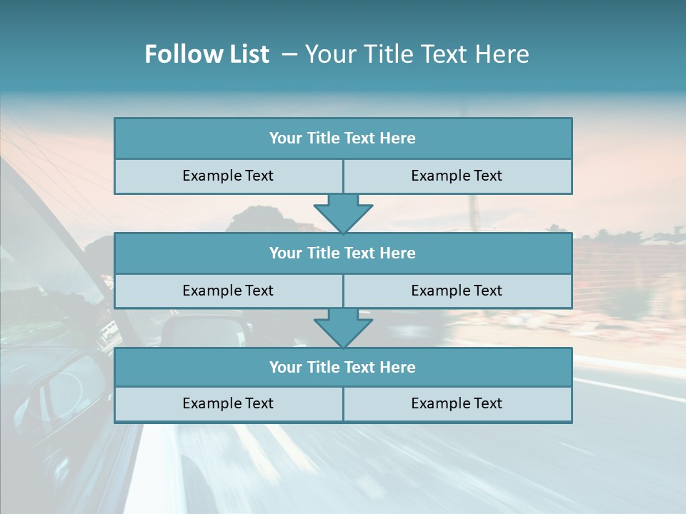 Transportation Cloud Nature PowerPoint Template