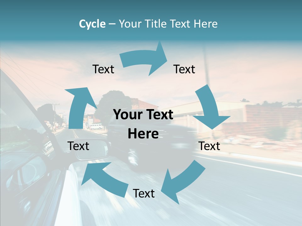 Transportation Cloud Nature PowerPoint Template