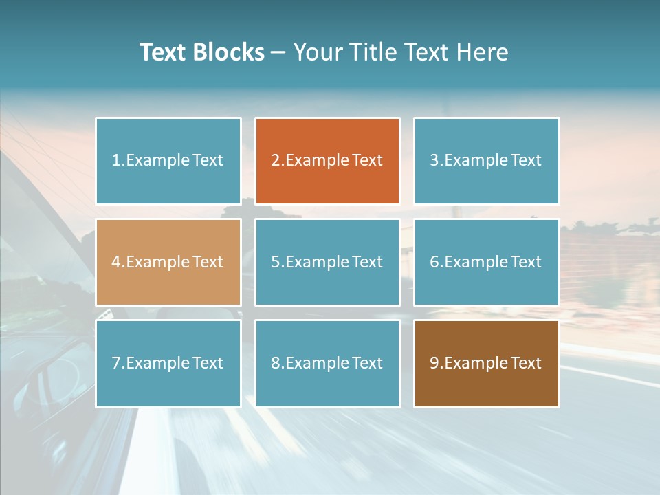 Transportation Cloud Nature PowerPoint Template