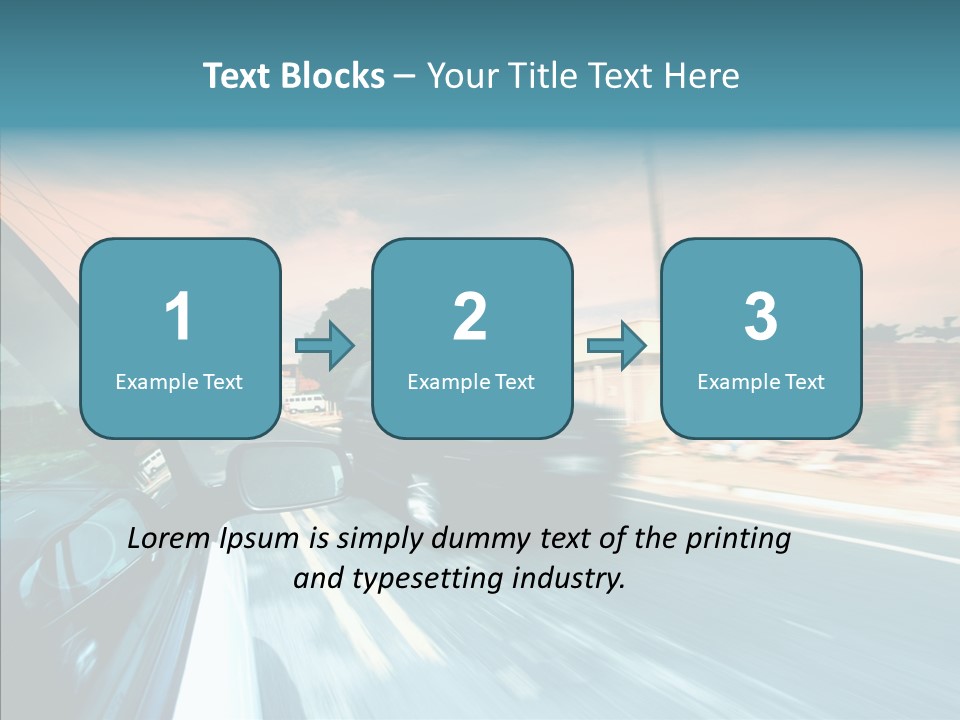 Transportation Cloud Nature PowerPoint Template