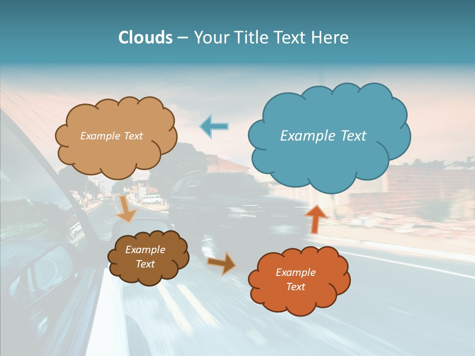 Transportation Cloud Nature PowerPoint Template