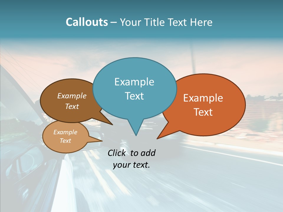 Transportation Cloud Nature PowerPoint Template