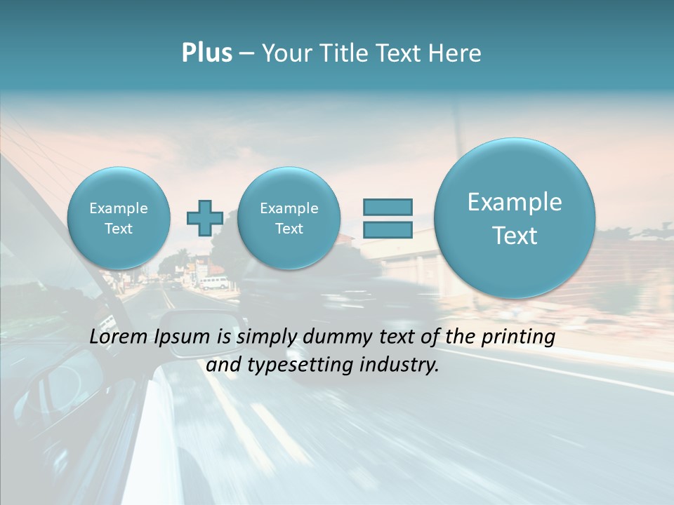 Transportation Cloud Nature PowerPoint Template