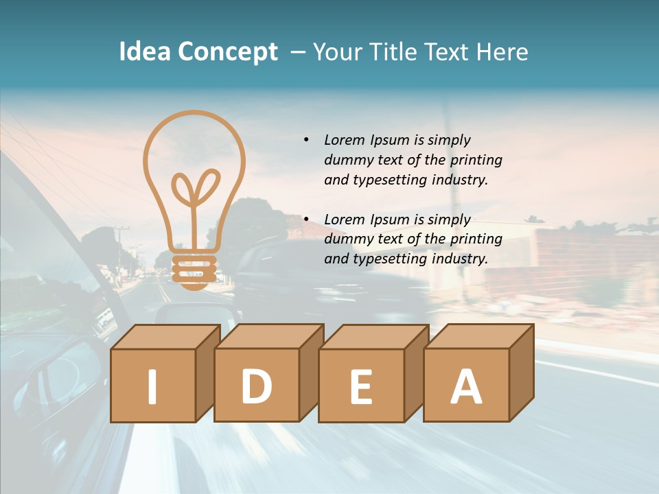 Transportation Cloud Nature PowerPoint Template